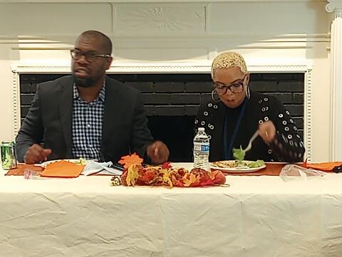 two people at table